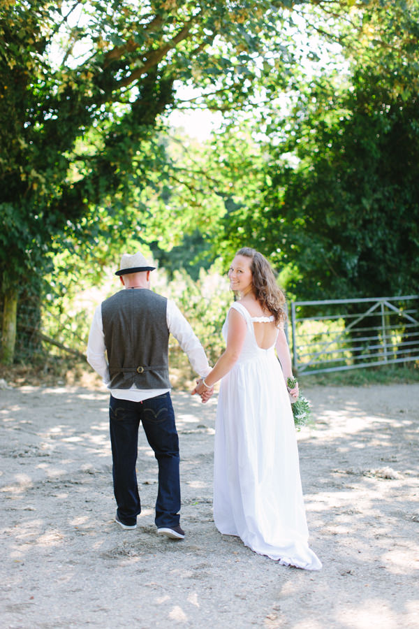 Natural Rustic Daisy Wedding Denim Jeans Waistcoat Groom http://www.camillaarnholdphotography.com/