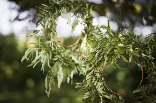 Ethereal Woodland Wedding Ideas Garland Hanging Ferns Foliage http://www.careysheffield.com/