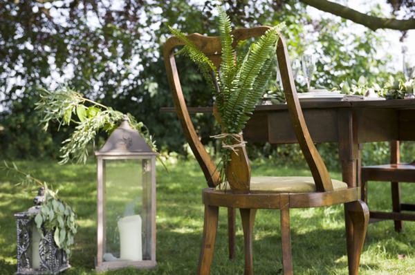 Ethereal Woodland Wedding Ideas Fern Foliage Chair Backs http://www.careysheffield.com/