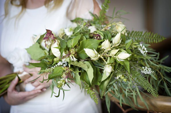 Wild Foliage Fern Bouquet Pretty Natural Bohemian Bridal Bride http://www.careysheffield.com/