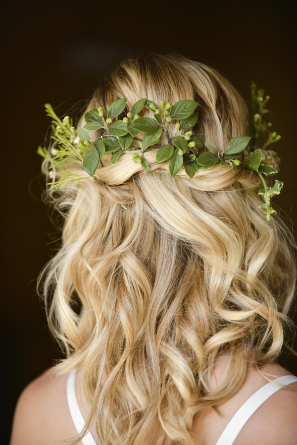 Beautiful Rustic Woodland Bridal Bride Boho Half Up Half Down Wavy Hair http://www.careysheffield.com/