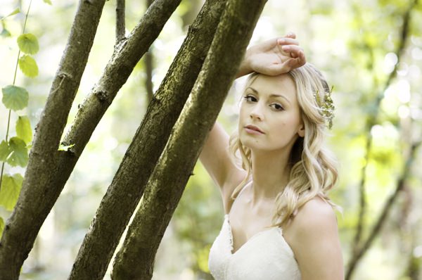 Beautiful Rustic Woodland Bridal Bride http://www.careysheffield.com/