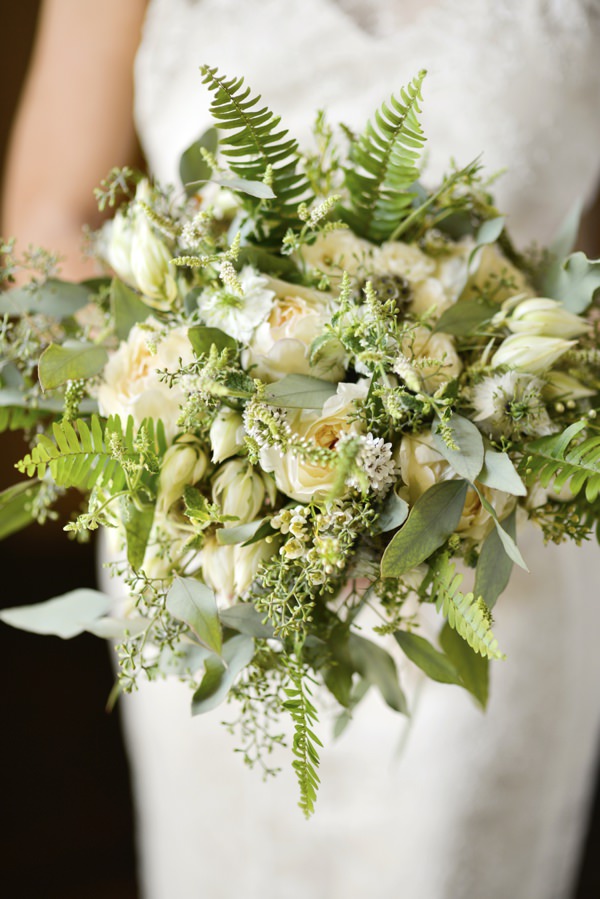 Neutral Natural Foliage Fern Bouquet Pretty Natural Bohemian Bridal Bride http://www.careysheffield.com/
