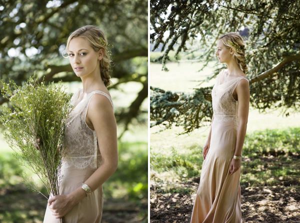 Cecile by La Poesie Dress Beautiful Rustic Woodland Bridal Bride http://www.careysheffield.com/