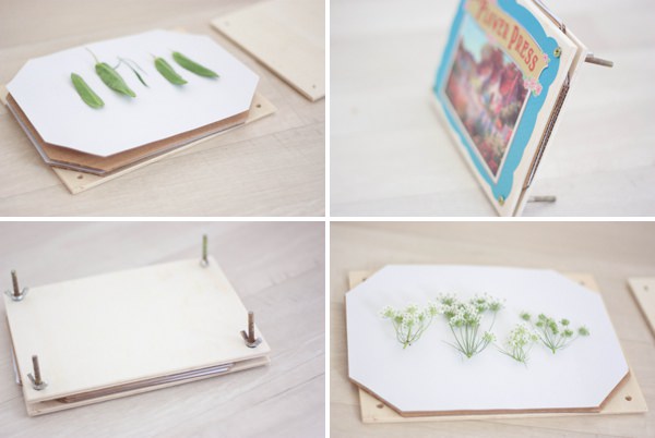 DIY Tutorial How To Pebble Stone Pressed Flower Leaf Botanical Favours Place Names