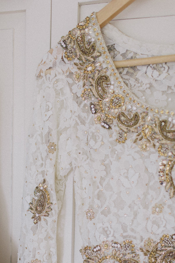 Beautiful English Indian Wedding Embellished Lace Dress Top http://www.scuffinsphotography.com/