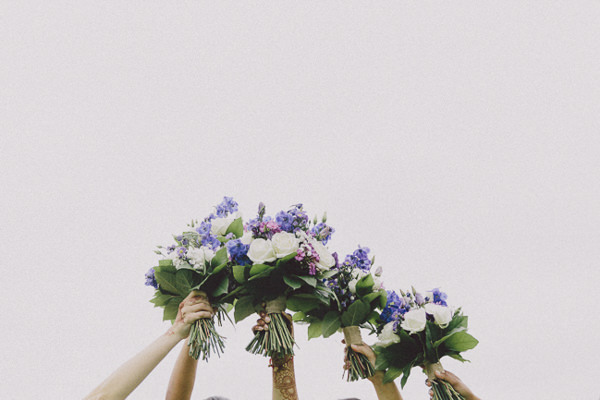 Beautiful English Indian Wedding Purple Bridal Bridesmaid Bouquets http://www.scuffinsphotography.com/