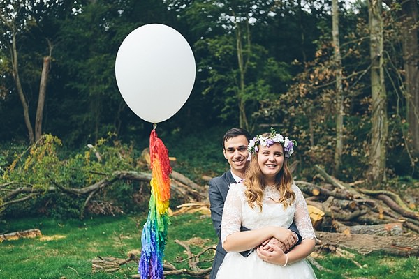 Creative Fun Rainbow Wedding Tassel Balloon http://www.christinewehrmeier.com/