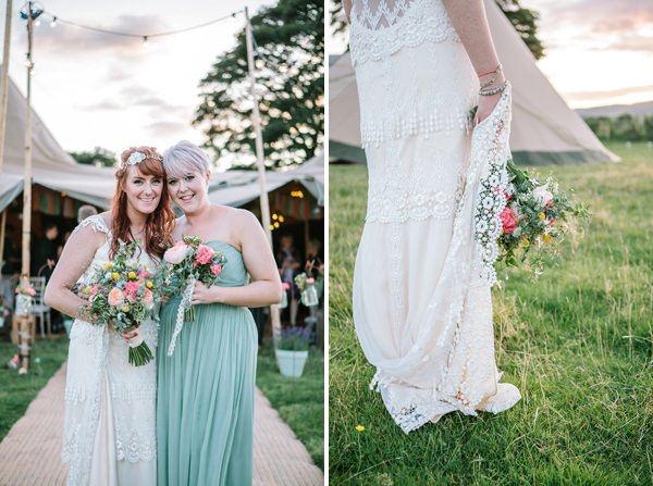 Bohemian Outdoor Tipi Wedding http://www.sarahjanesphotography.co.uk/ 
