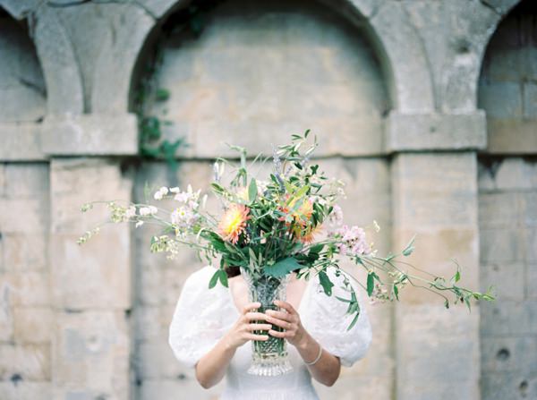 Whimsical Wild Flower Arrangement Vase Beautiful Summer Provence Flower Wedding Ideas http://www.brittspring.com/ 