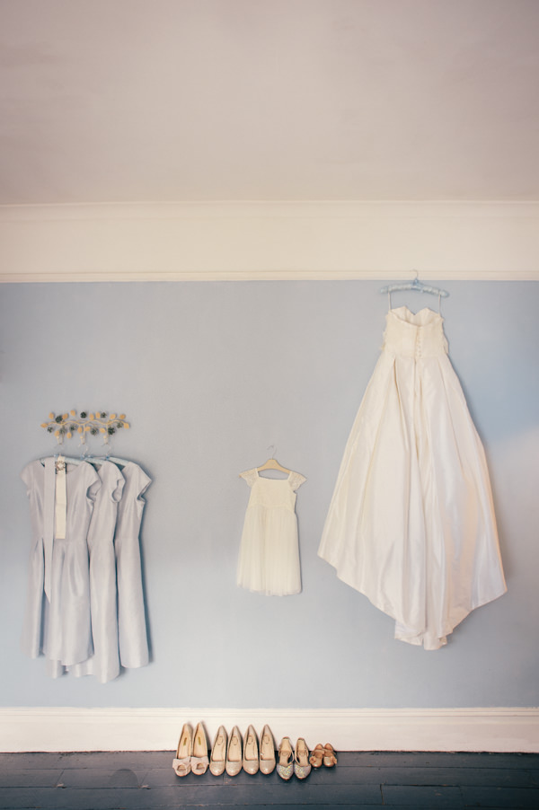Stephanie Allin Dress Colourful Homemade Village Hall Wedding http://hollydeacondesign.com/