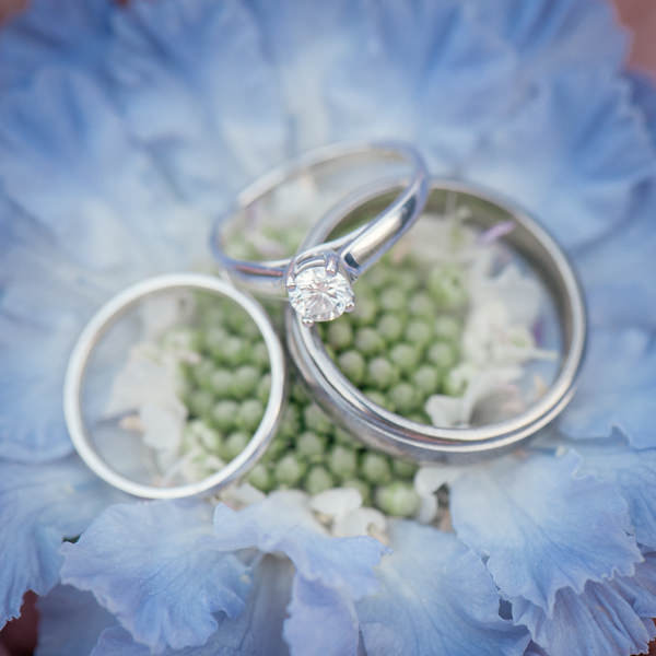 Colourful Homemade Village Hall Wedding Princess Cut Diamond Engagement Ring http://hollydeacondesign.com/
