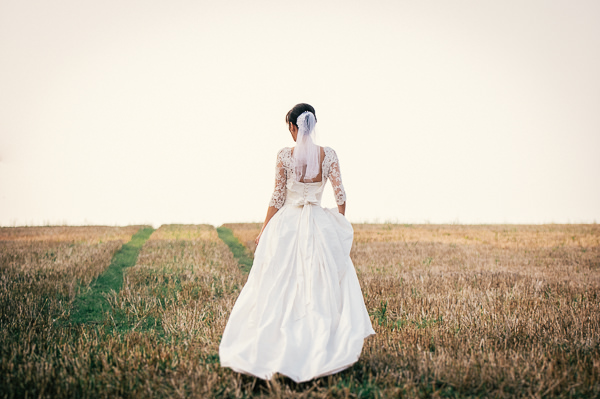 Stephanie Allin Dress Bride Colourful Homemade Village Hall Wedding http://hollydeacondesign.com/