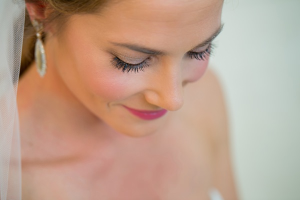 Simple Elegant Black Tie Minnesota Wedding Pretty Make Up Bride Pink http://www.erinjohnsonphotoblog.com/
