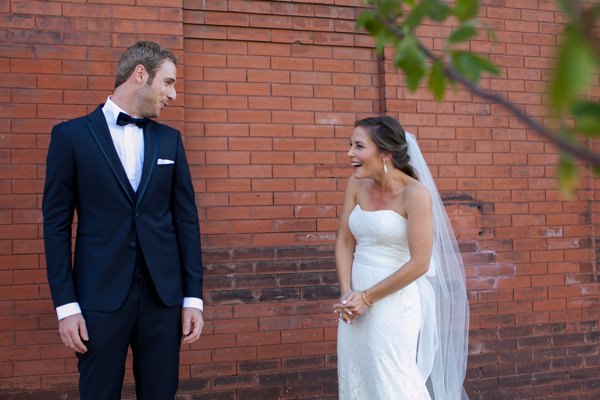 Simple Elegant Black Tie Minnesota Wedding First Look http://www.erinjohnsonphotoblog.com/