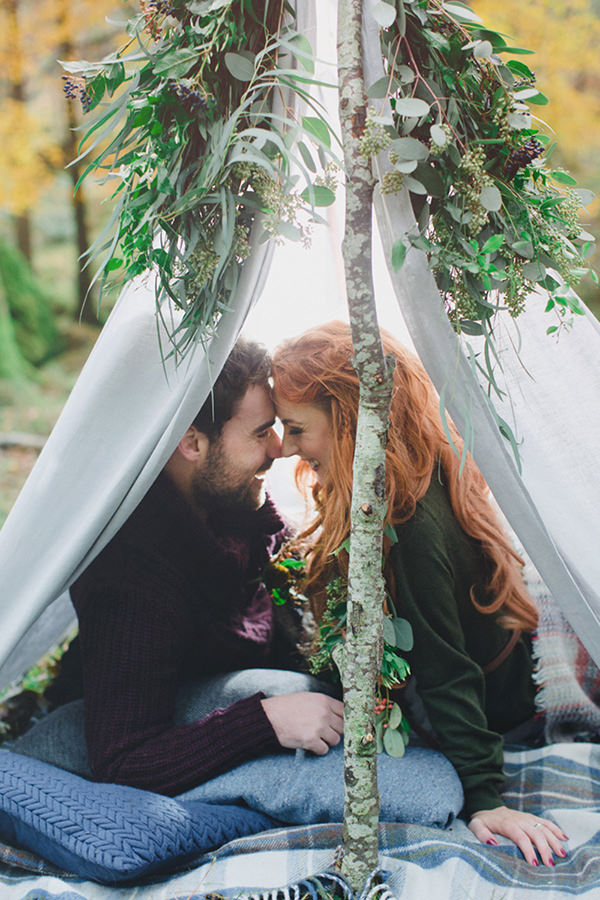 Handfasting Elopement Inspiration in the Scottish Wilderness Wedding Tipi Tent http://www.photographychantal.co.uk/