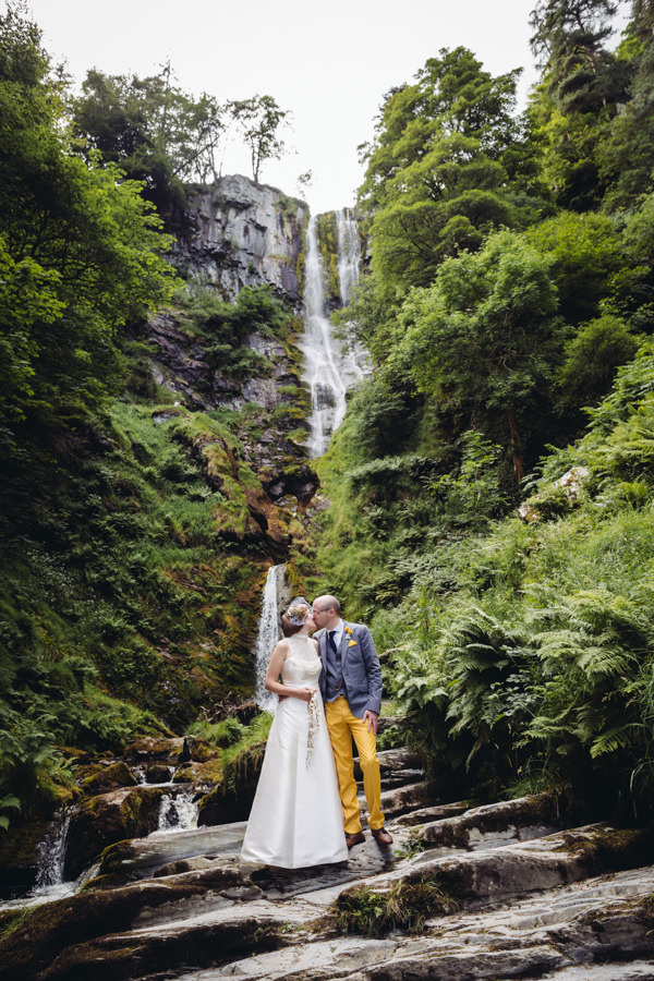 Creative Yellow 'Greys' Waterfall Woods Wedding http://www.lucylittle.co.uk/