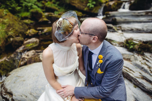 Creative Yellow 'Greys' Waterfall Woods Wedding http://www.lucylittle.co.uk/