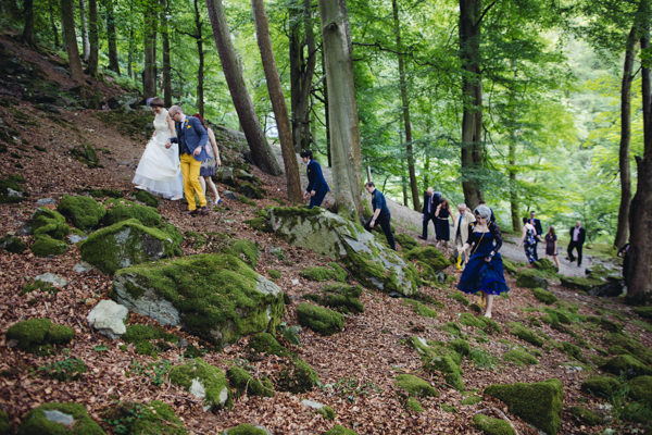 Creative Yellow 'Greys' Waterfall Woods Wedding http://www.lucylittle.co.uk/