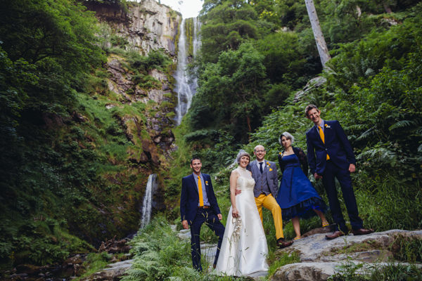 Creative Yellow 'Greys' Waterfall Woods Wedding http://www.lucylittle.co.uk/