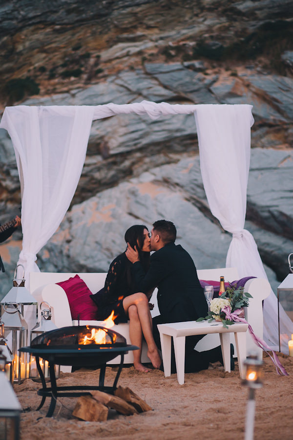 Romantic Sunset Cornwall Beach Proposal http://www.traversandbrown.co.uk/