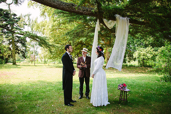 Colourful Outdoor Blooms Ribbons Wedding Ideas http://www.paperangelphotography.co.uk/