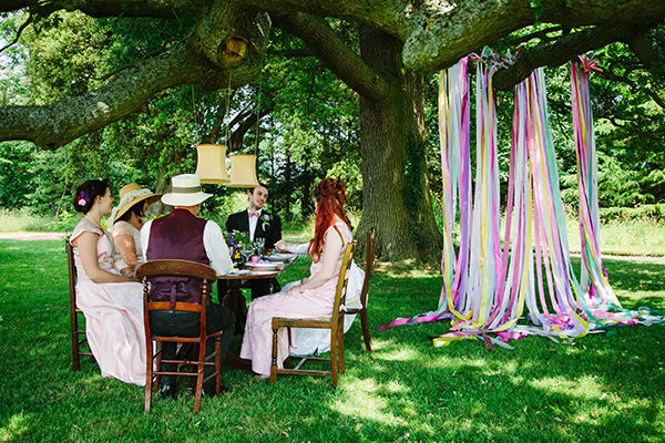 Colourful Outdoor Blooms Ribbons Wedding Ideas http://www.paperangelphotography.co.uk/