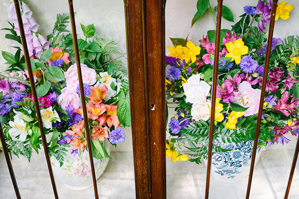 Colourful Outdoor Blooms Ribbons Wedding Ideas http://www.paperangelphotography.co.uk/ 