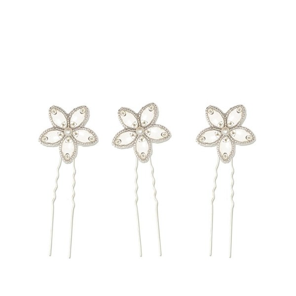 Wedding-Hair-Pin-Collection-by-Britten-Lena-silver-crystal-and-pearl-flower