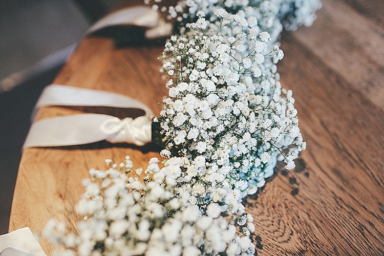 Gyp Gypsophila Baby Breath Bouquets Flowers Whimsical Green White Fairy Lights Winter Wedding http://jesspetrie.com/