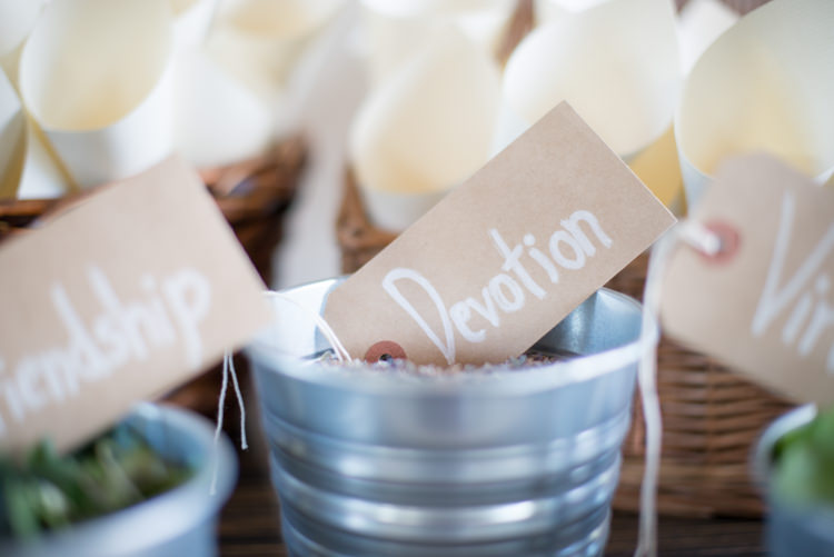 Herb Confetti Bar Charming Orange Navy Rustic Wedding http://www.kayleighpope.co.uk/
