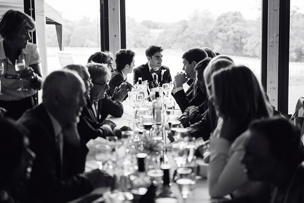 Stylish Modern Monochrome Village Hall Wedding http://www.sarareeve.com/