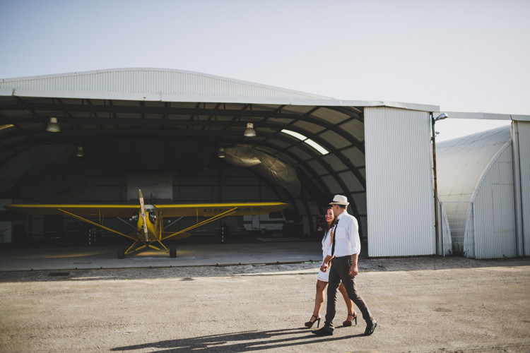 Vintage 1920s Aerodrome Styled Engagement Shoot Portugal http://jesuscaballero.com/