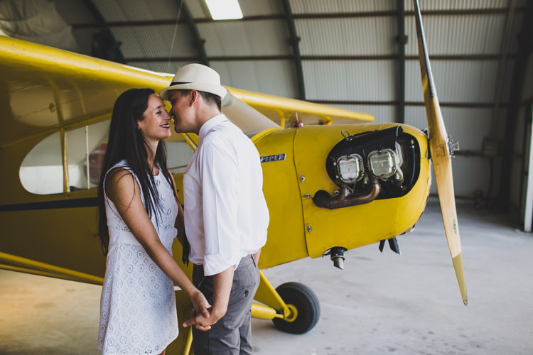 Vintage 1920s Aerodrome Styled Engagement Shoot Portugal http://jesuscaballero.com/