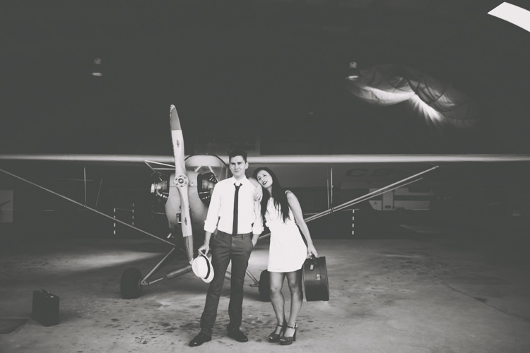Vintage 1920s Aerodrome Styled Engagement Shoot Portugal http://jesuscaballero.com/