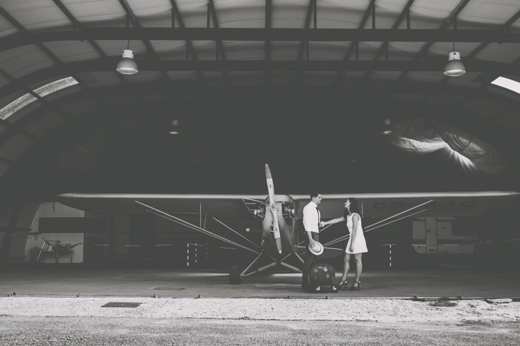 Vintage 1920s Aerodrome Styled Engagement Shoot Portugal http://jesuscaballero.com/