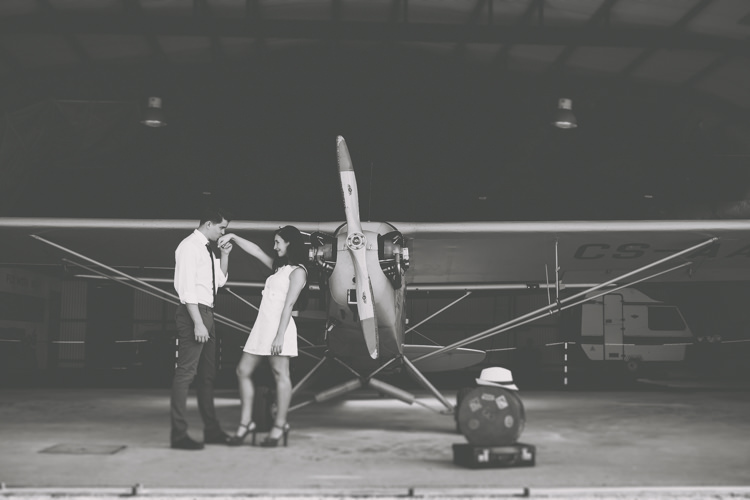 Vintage 1920s Aerodrome Styled Engagement Shoot Portugal http://jesuscaballero.com/