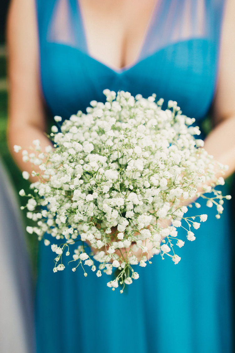 Baby Breath Gyp Gypsophila Bouquet Flowers Bridesmaid Posy Stylish Rural Relaxed Bohemian Wedding http://peppermintlovephotography.com/