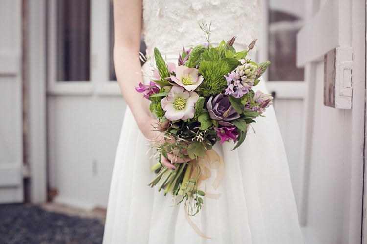 Greenery Foliage Bouquet Flowers Purple Pink Bride Eccentric Flower Fairy Rustic Woodland Glitter Pink Dip Die Fairy Lights Wedding Ideas Editorial Bridal http://www.tireedawson.co.uk/