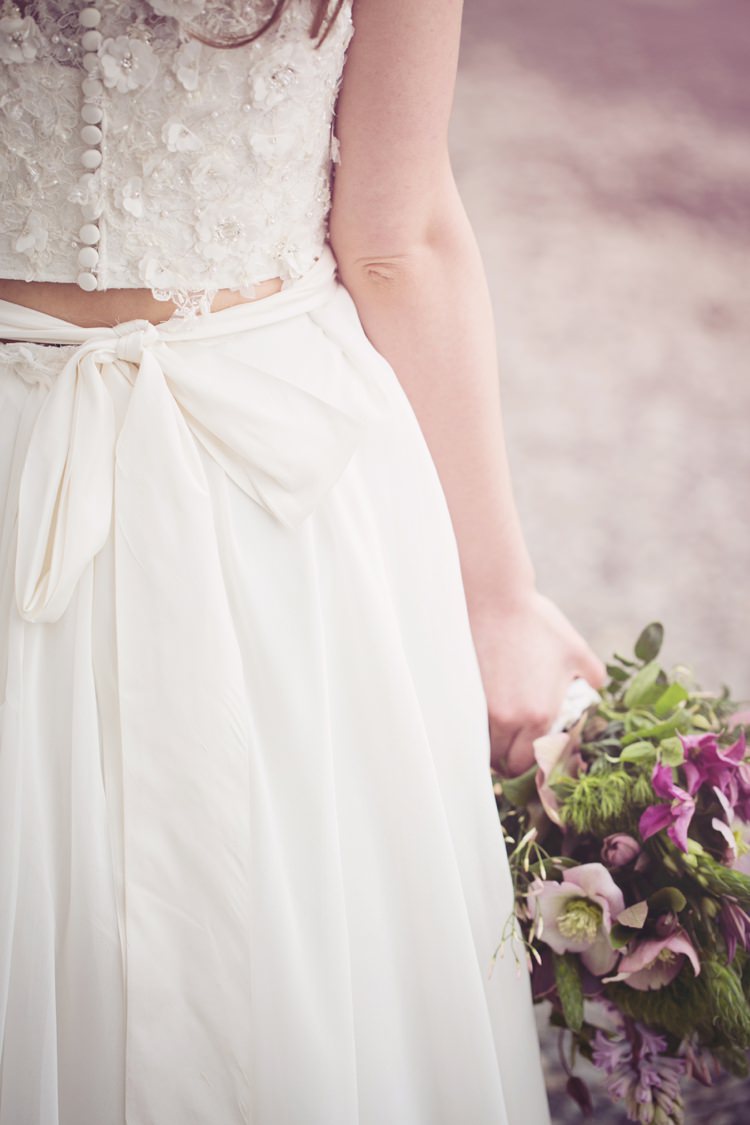 Top Skirt Bride Dress Gown Bridal Fashion Eccentric Flower Fairy Rustic Woodland Glitter Pink Dip Die Fairy Lights Wedding Ideas Editorial Bridal http://www.tireedawson.co.uk/