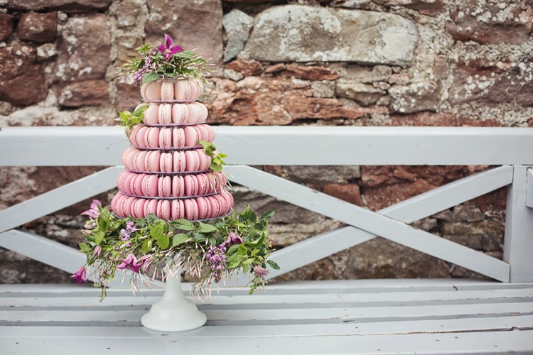 Macaron Tower Cake Pink Ombre Eccentric Flower Fairy Rustic Woodland Glitter Pink Dip Die Fairy Lights Wedding Ideas Editorial Bridal http://www.tireedawson.co.uk/