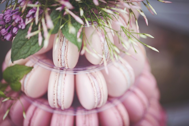 Macaron Tower Cake Pink Ombre Eccentric Flower Fairy Rustic Woodland Glitter Pink Dip Die Fairy Lights Wedding Ideas Editorial Bridal http://www.tireedawson.co.uk/