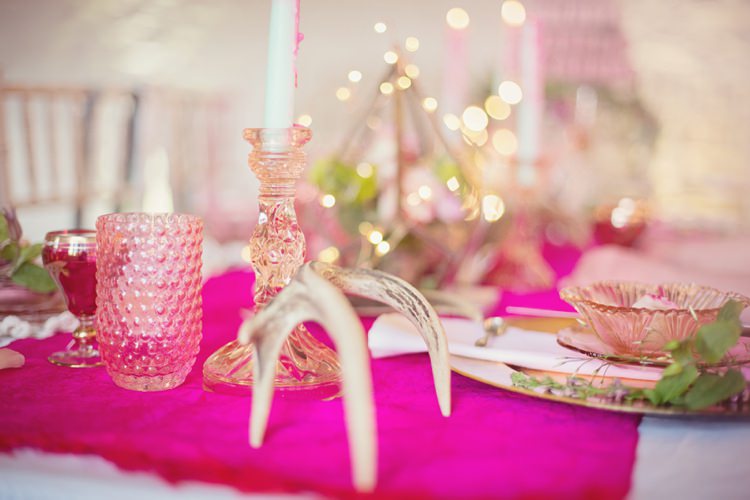 Eccentric Flower Fairy Rustic Woodland Glitter Pink Dip Die Fairy Lights Wedding Ideas Editorial Bridal http://www.tireedawson.co.uk/
