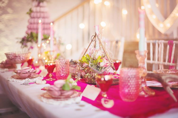 Eccentric Flower Fairy Rustic Woodland Glitter Pink Dip Die Fairy Lights Wedding Ideas Editorial Bridal http://www.tireedawson.co.uk/