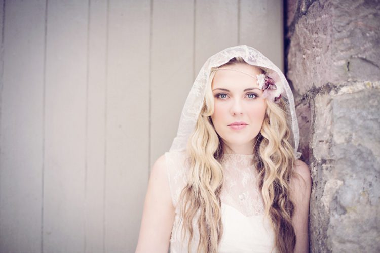 Blonde Curls Waves Hair Bride Eccentric Flower Fairy Rustic Woodland Glitter Pink Dip Die Fairy Lights Wedding Ideas Editorial Bridal http://www.tireedawson.co.uk/