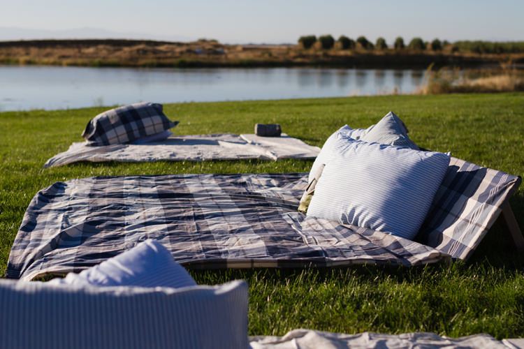 Surprise Outdoor Movie Night Double Engagement Party http://ranallaphotography.com/