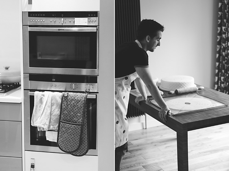 DIY Practice Wedding Cake Baking Engagement Shoot http://hbaphotography.com/