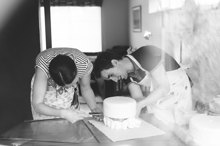 DIY Practice Wedding Cake Baking Engagement Shoot http://hbaphotography.com/