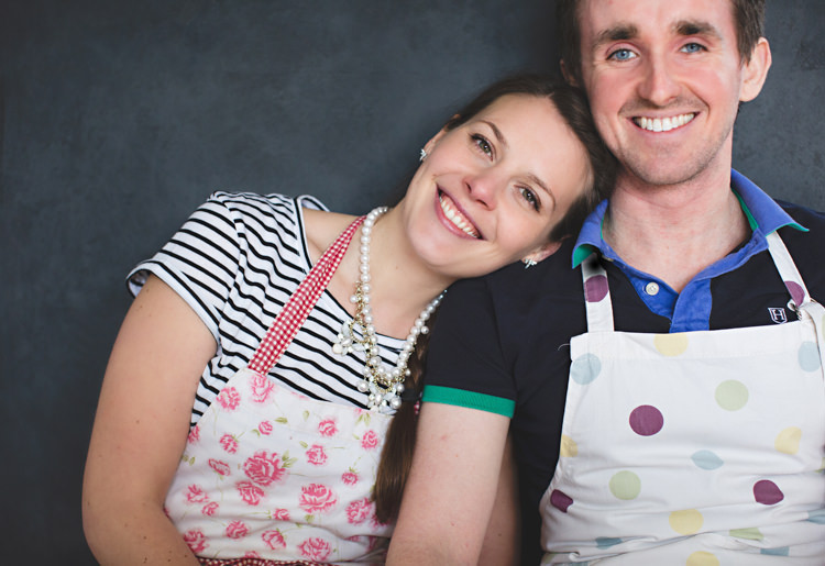 DIY Practice Wedding Cake Baking Engagement Shoot http://hbaphotography.com/
