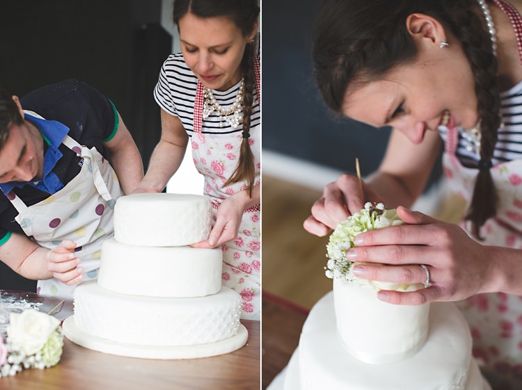 DIY Practice Wedding Cake Baking Engagement Shoot http://hbaphotography.com/